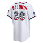2026 All-Star Edition Stars & Stripes Men's Atlanta Braves Drake Baldwin Nike White Stadium Jersey