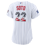 2026 All-Star Edition Stars & Stripes Women's New York Mets Juan Soto Nike White Stadium Jersey