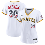 2026 All-Star Edition Stars & Stripes Women's Pittsburgh Pirates Paul Skenes Nike White Stadium Jersey