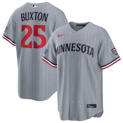 2026 All-Star Game Men's Minnesota Twins Byron Buxton Nike Gray Replica Jersey