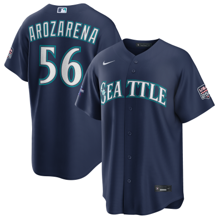 2026 All-Star Game Men's Seattle Mariners Randy Arozarena Nike Navy Replica Jersey
