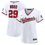 2026 All-Star Game Women's Washington Nationals James Wood Nike White Replica Jersey