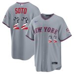 Fourth of July Men's New York Mets Juan Soto Nike Gray USA 250 Stadium Jersey