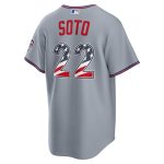 Fourth of July Men's New York Mets Juan Soto Nike Gray USA 250 Stadium Jersey