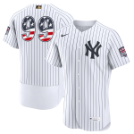 Fourth of July Men's New York Yankees Aaron Judge Nike White USA 250 Authentic Jersey