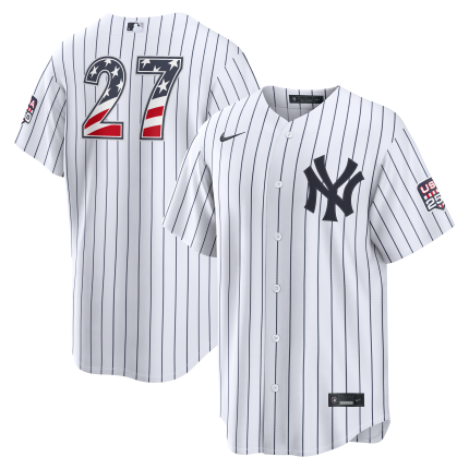 Fourth of July Men's New York Yankees Giancarlo Stanton Nike White USA 250 Stadium Jersey