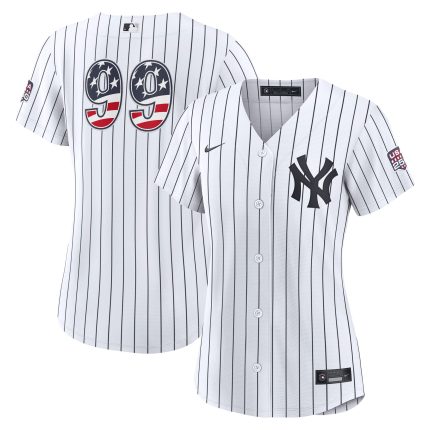 Fourth of July Women's New York Yankees Aaron Judge Nike White USA 250 Stadium Jersey