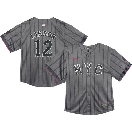 Infant New York Mets Francisco Lindor Nike Graphite 2024 City Connect Limited Player Jersey
