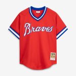 Men's Atlanta Braves Dale Murphy Mitchell & Ness Scarlet Authentic Batting Practice Jersey
