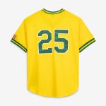 Men's Athletics Mark McGwire Mitchell & Ness Gold Authentic Batting Practice Jersey
