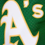 Men's Athletics Reggie Jackson Mitchell & Ness Green Authentic Batting Practice Jersey
