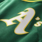 Men's Athletics Rickey Henderson Mitchell & Ness Green Authentic Batting Practice Jersey