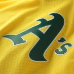 Men's Athletics Rickey Henderson Mitchell & Ness Yellow Authentic Batting Practice Jersey