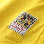 Men's Athletics Rickey Henderson Mitchell & Ness Yellow Authentic Batting Practice Jersey