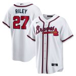 Men's Atlanta Braves Austin Riley Nike White Home Replica Player Jersey