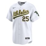 Men's Athletics Brent Rooker Nike White Home Limited Player Jersey