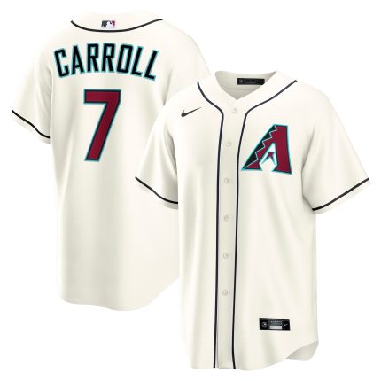 Men's  Arizona Diamondbacks Corbin Carroll Nike Cream Home Replica Jersey