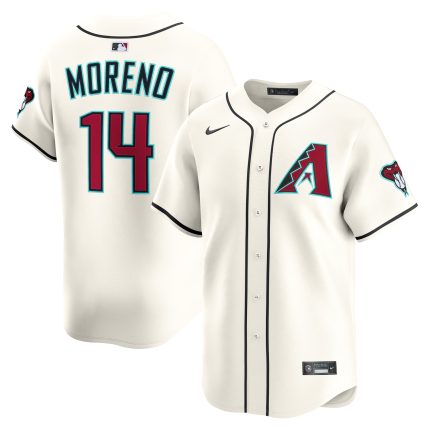 Men's Arizona Diamondbacks Gabriel Moreno Nike Cream Home Limited Player Jersey