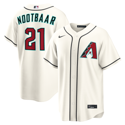 Men's Arizona Diamondbacks Lars Nootbaar Nike Cream Home Replica Jersey