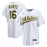 Men's Athletics Nick Kurtz Nike White Home Replica Jersey