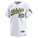 Men's Athletics Zack Gelof Nike White Home Limited Player Jersey