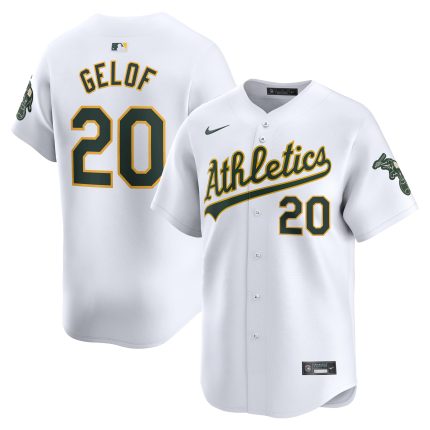 Men's Athletics Zack Gelof Nike White Home Limited Player Jersey