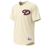 Men's Arizona Diamondbacks Stitches Cream Fashion Jersey